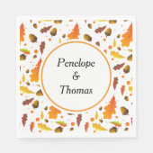 オーダーメイドの結婚式やシャワーのための大量のナプキン スタンダードランチョンナプキン (正面)