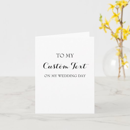 オーダーメイドの結婚式カード カード (黄色い花)