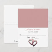 オーダーメイドの結婚式ゲストカード 招待状 (正面/裏面)