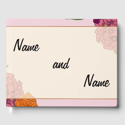 オーダーメイドの結婚式ゲストブック ゲストブック (正面)