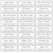 オーダーメイドの結婚式ゲスト宛名ラベル シール (正面)