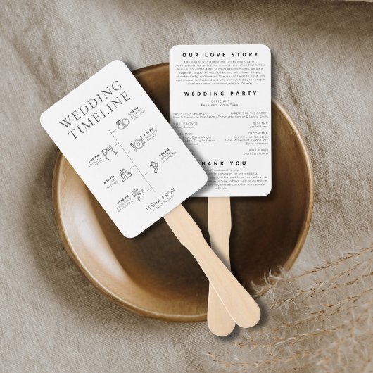 オーダーメイドの結婚式タイムライン、結婚式の進行順序 ハンドファン