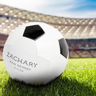 オーダーメイドの結婚式リングボーイ記念品 サッカーボール
