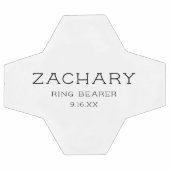 オーダーメイドの結婚式リングボーイ記念品 サッカーボール (フラット)