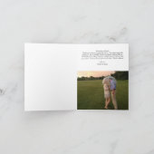 オーダーメイドの結婚式写真感謝カード サンキューカード (内部)