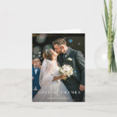 オーダーメイドの結婚式写真 サンキューカード (正面)