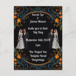 オーダーメイドの結婚式招待状と案内状 案内ポストカード