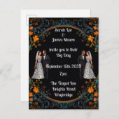 オーダーメイドの結婚式招待状と案内状 案内ポストカード (正面/裏面)