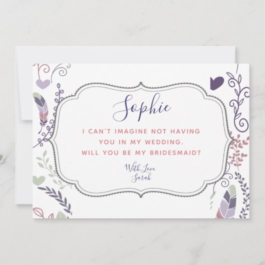 オーダーメイドの結婚式招待状カード 招待状 (裏面)