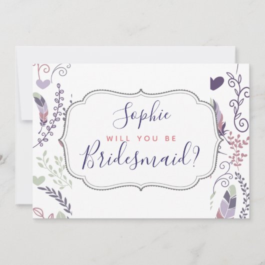 オーダーメイドの結婚式招待状　あなたは？ 招待状 (正面)