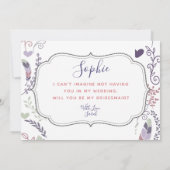 オーダーメイドの結婚式招待状　あなたは？ 招待状 (裏面)