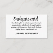 "オーダーメイドの結婚式招待状" エンクロージャーカード (正面)