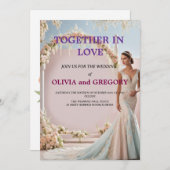 オーダーメイドの結婚式招待状 | 名入れ  招待状 (正面/裏面)