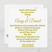 オーダーメイドの結婚式招待状 招待状 (正面/裏面)