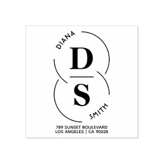 オーダーメイドの結婚式用返信先住所 ラバースタンプ