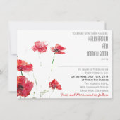 オーダーメイドの結婚式 / 結婚記念日 招待状 (裏面)