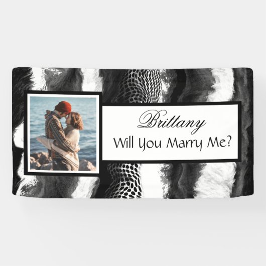 オーダーメイドの結婚提案 ネームプレート   横断幕 (横)