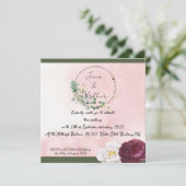 オーダーメイドの結婚発表カード 案内状 (スタンド正面)