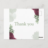 オーダーメイドの結婚記念日招待状 ポストカード (裏面)