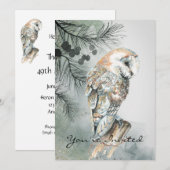 オーダーメイドの結婚記念日 バーニュウズの絵 ハガキ 招待状 (正面/裏面)