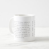 オーダーメイドの結婚誓約書 コーヒーマグカップ (正面左)