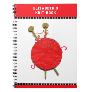 オーダーメイドの編み物ギフト ノートブック