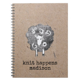オーダーメイドの編み物デザイン Knit Happens Personalized Knitting ノートブック