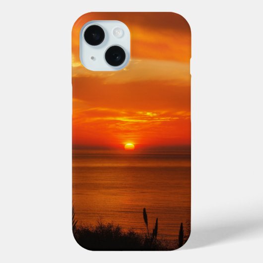オーダーメイドの美しい夕日のビーチの風景 Case-Mate iPhoneケース (裏面)