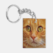 オーダーメイドの美しい猫の写真 キーホルダー (正面左)