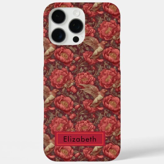 オーダーメイドの美しい芍薬のiPhoneケース ギフトに最適 Case-Mate iPhoneケース (裏面)