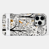 オーダーメイドの自然の落書き iPhoneケース (裏面横)