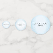 オーダーメイドの自転車ブルー結婚式のコンフェッティ コンフェッティ (裏面)