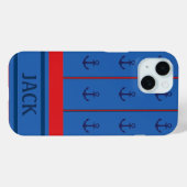 オーダーメイドの航海用アンカーiPhoneケース Case-Mate iPhoneケース (裏面 (横))