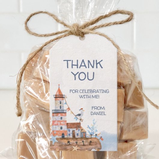 オーダーメイドの航海用灯台 ギフトタグ