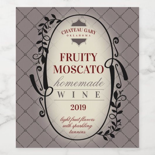 オーダーメイドの色の結婚式 自家製ワイン パーソナライズされた ワインラベル (シングルラベル)