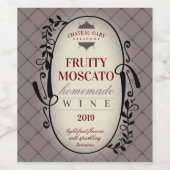 オーダーメイドの色 結婚式 自家製ワイン 個性的なラベル ワインラベル (シングルラベル)