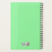 オーダーメイドの花のブライズメイドギフト プランナー手帳 (裏面)