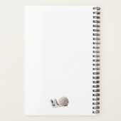 オーダーメイドの花のブライズメイドギフト プランナー手帳 (裏面)