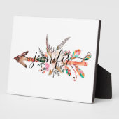 オーダーメイドの花の矢 フォトプラーク (側面)