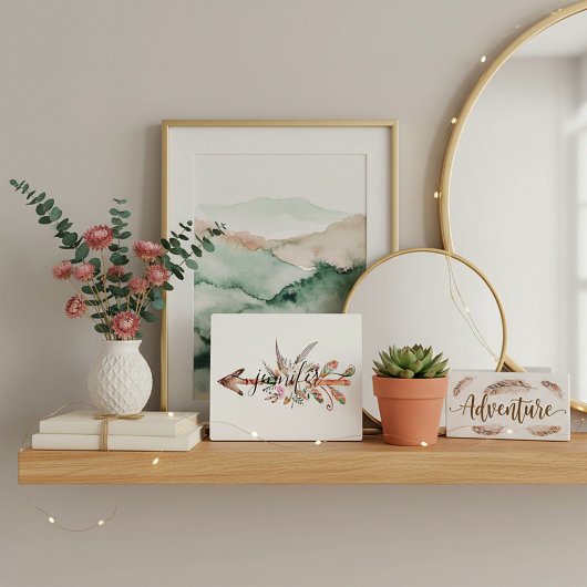 オーダーメイドの花の矢 フォトプラーク