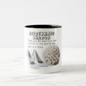 オーダーメイドの花嫁の友人へのギフト ツートーンマグカップ (中央)