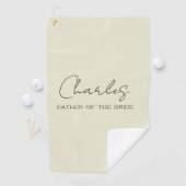 オーダーメイドの花嫁の父ギフト ゴルフタオル (インサイチュ)