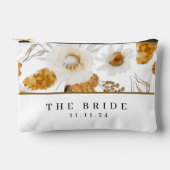 オーダーメイドの花嫁プリントカット＆縫製バッグ アクセサリーポーチ (正面)