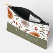 オーダーメイドの花嫁プリントカット＆縫製バッグ アクセサリーポーチ (見開き)