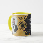 オーダーメイドの花嫁介添人ギフトコーヒーマグカップ マグカップ (正面左)