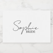 オーダーメイドの花嫁 スパークリングワインラベル (シングルラベル)