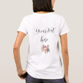 オーダーメイドの花嫁Tシャツ Tシャツ (裏面)