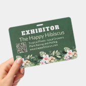 オーダーメイドの花屋ビジネス バッジ (手持ち)