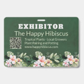 オーダーメイドの花屋ビジネス バッジ (正面)