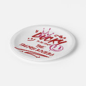 オーダーメイドの花柄ウェディング招待状セット ペーパープレート (アングル)